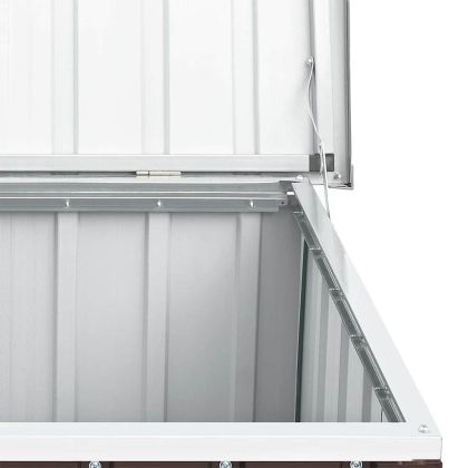 Градинска кутия за съхранение, кафява, 109x67x65 см