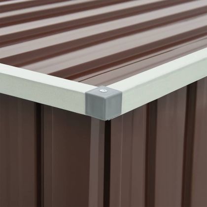 Градински сандък за съхранение, кафяв, 171x99x93 см