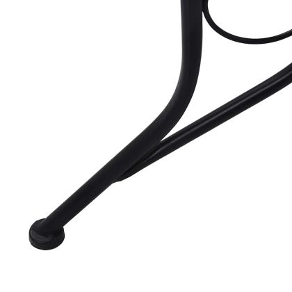 Мозаечна бистро маса, сива, 60 см, керамика