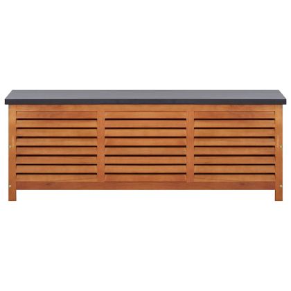 Градински сандък за съхранение, 150x50x55 см, евкалипт масив