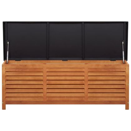 Градински сандък за съхранение, 150x50x55 см, евкалипт масив