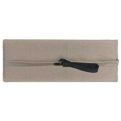 Облегалка за глава за шезлонг, таупе, 40x7,5x15 см, textilene