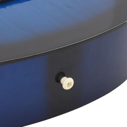 Класическа китара за начинаещи, синя, 4/4, 39", липово дърво