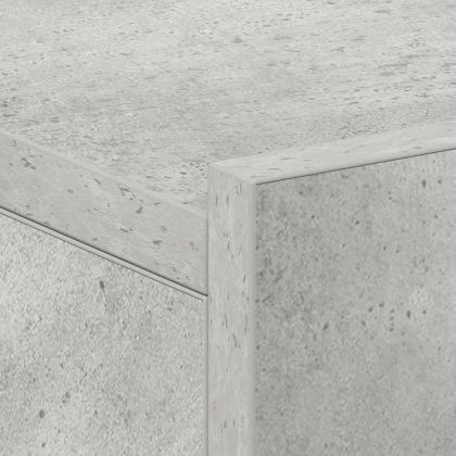 Нощни шкафчета за стена, 2 бр, бетонно сиво, 40x30x15 см