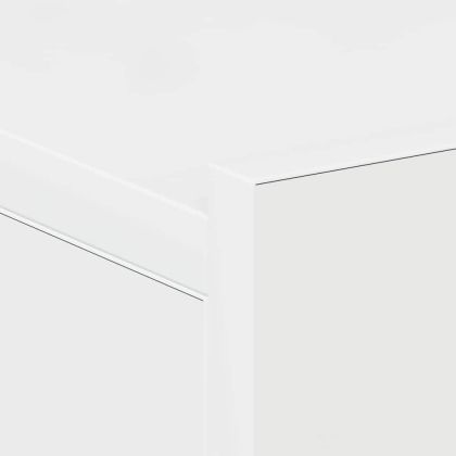 Нощни шкафчета за стена 2 бр силен бял гланц 40x30x15 см