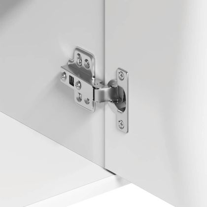 Бюфет, бял, 88x30x70 см, инженерно дърво