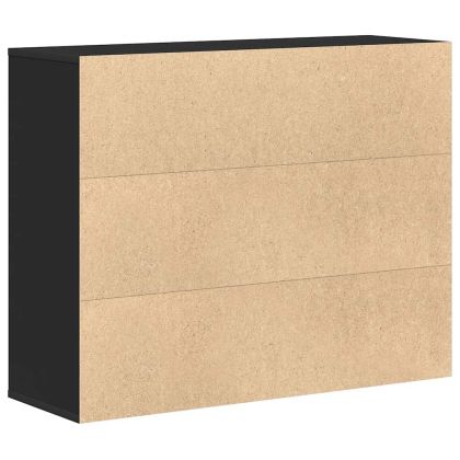 Бюфет, черен, 88x30x70 см, инженерно дърво