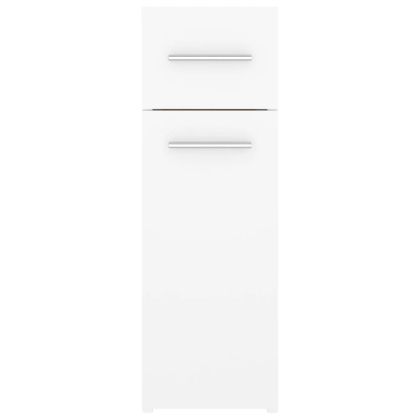 Шкаф органайзер, бял гланц, 20x45,5x60 см, инженерно дърво