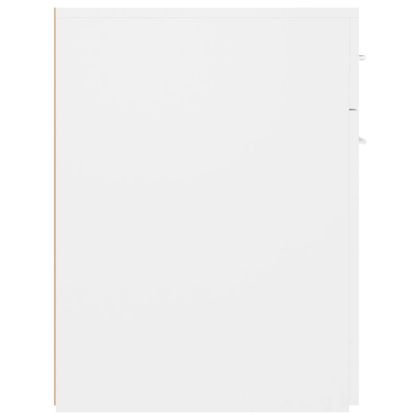 Шкаф органайзер, бял гланц, 20x45,5x60 см, инженерно дърво