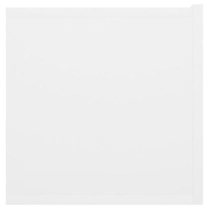 Окачени TВ шкафове, 2 бр, бели, 60x30x30 см