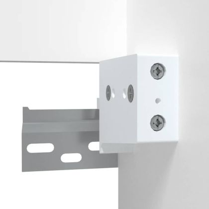 Шкаф за баня с огледало, бял, 41x38,5x48 см