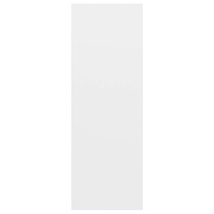 ТВ шкаф за стенен монтаж, бял, 37x37x107 см, инженерно дърво