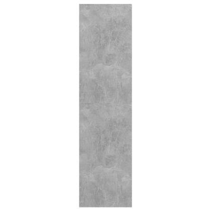 ТВ шкаф за стенен монтаж, бетонно сив, 37x37x142,5 см