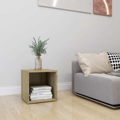 ТВ шкаф, дъб сонома, 37x35x37 см, инженерно дърво