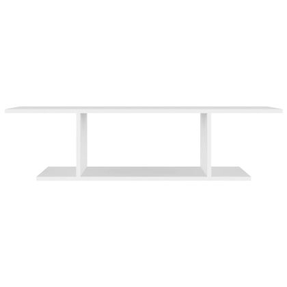 ТВ шкаф за стенен монтаж, бял, 103x30x26,5 см