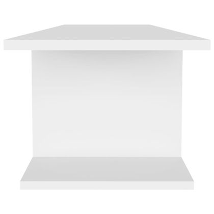 ТВ шкаф за стенен монтаж, бял, 103x30x26,5 см