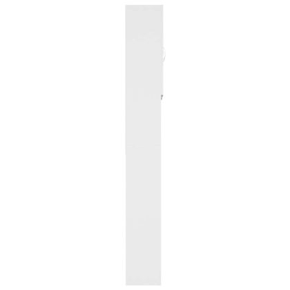 Шкаф за пералня, бял, 64x25,5x190 см