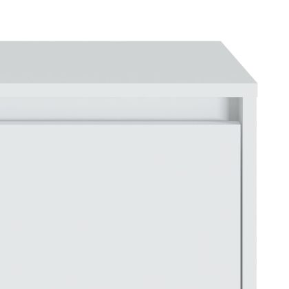 Нощно шкафче, бяло, 45x34x44,5 см, инженерно дърво