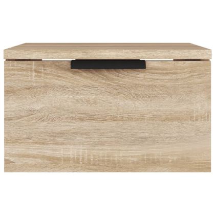 Нощни шкафчета за стенен монтаж, 2 бр, сонома дъб, 34x30x20 см