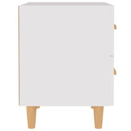 Нощни шкафчета, 2 бр, бели, 40x35x47,5 см