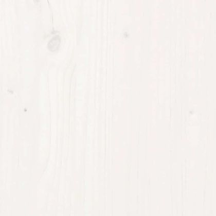 Плот за маса, бял, Ø90x2,5 см, бор масив