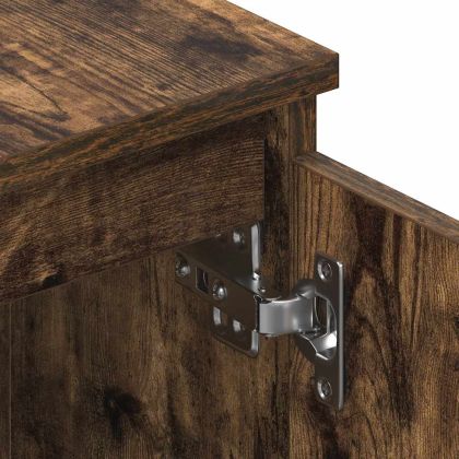 ТВ шкаф, опушен дъб, 140x40x35,5 см, инженерно дърво