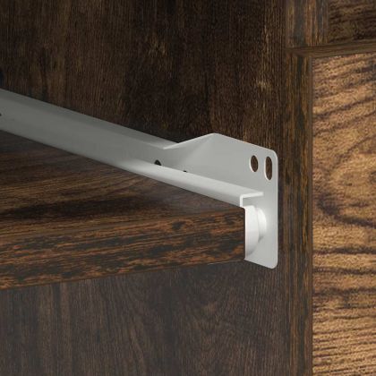 Бюро, опушен дъб, 90x45x76 см, инженерно дърво