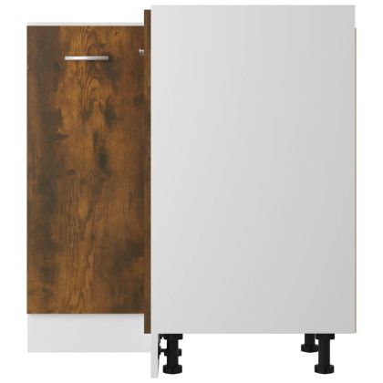 Кухненски шкаф "Lyon" опушен дъб 75,5x75,5x81,5 см Инженерно дърво