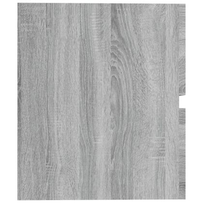 Шкаф за мивка, сив сонома, 60x38,5x45 см, инженерно дърво