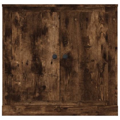 Сайдборд, опушен дъб, 70x35,5x67,5 см, инженерно дърво