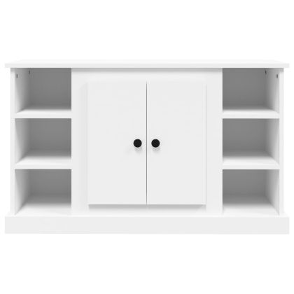 Сайдборд, бял, 100x35,5x60 см, инженерно дърво