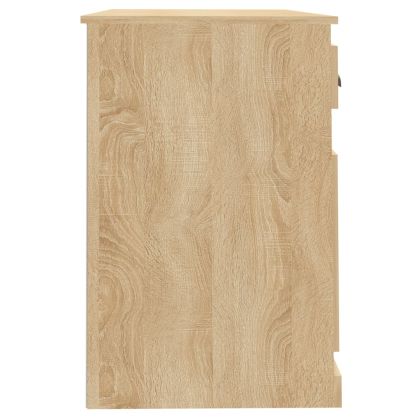 Бюро с чекмедже, сонома дъб, 115x50x75 см, инженерно дърво