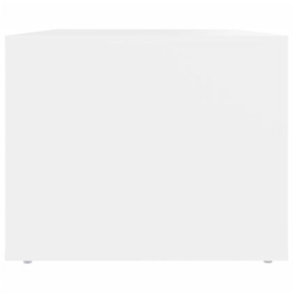 Маса за кафе, бяла, 80x50x40 см, инженерно дърво