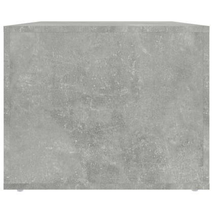 Маса за кафе, бетонно сива, 80x50x40 см, инженерно дърво