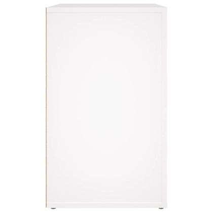 Нощно шкафче, бяло, 50x36x60 см, инженерно дърво