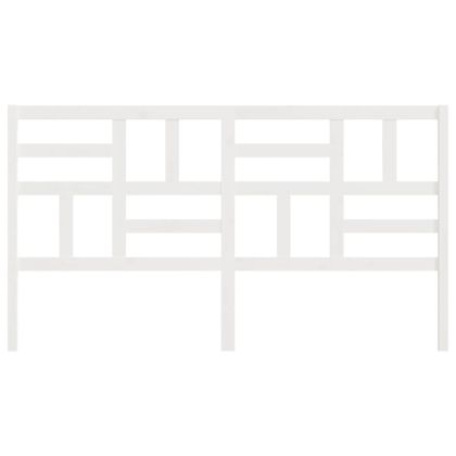 Горна табла за легло, бяла, 186x4x104 см, бор масив