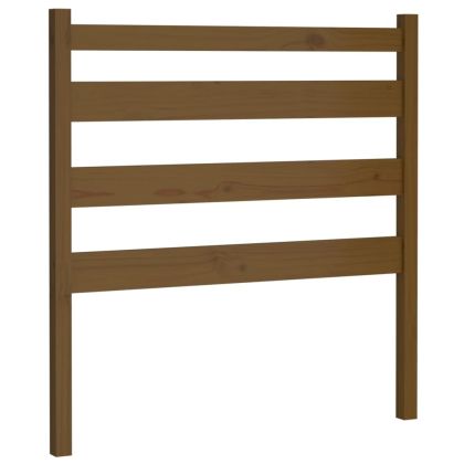 Горна табла за легло, меденокафява, 106x4x100 см, бор масив