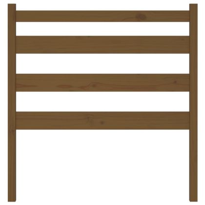 Горна табла за легло, меденокафява, 106x4x100 см, бор масив