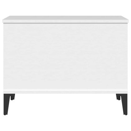 Кафе маса, бяла, 60x44,5x45 см, инженерно дърво