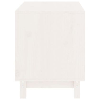 Кучешка колиба, бяла, 60x45x57 см, бор масив