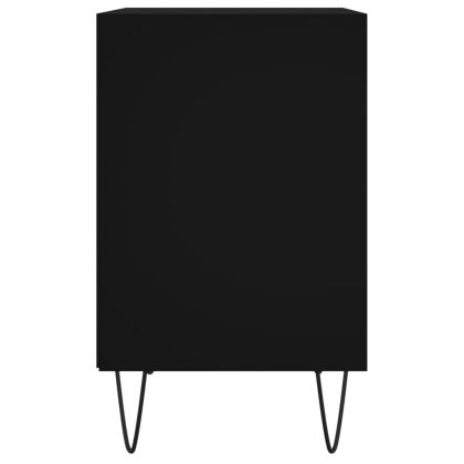 Нощни шкафчета 2 бр черни 40x30x50 см инженерно дърво