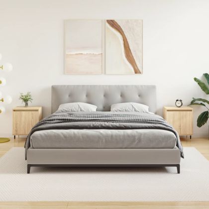 Нощни шкафчета, 2 бр, дъб сонома, 40x30x50 см, инженерно дърво