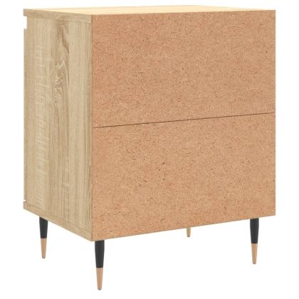 Нощни шкафчета, 2 бр, дъб сонома, 40x30x50 см, инженерно дърво