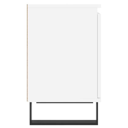 Нощни шкафчета 2 бр бели 40x30x50 см инженерно дърво