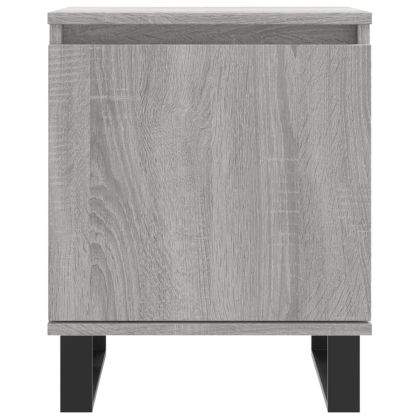 Нощни шкафчета, 2 бр, сив сонома, 40x30x50 см, инженерно дърво