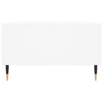 Кафе маса, бяла, 104x60x35 см, инженерно дърво