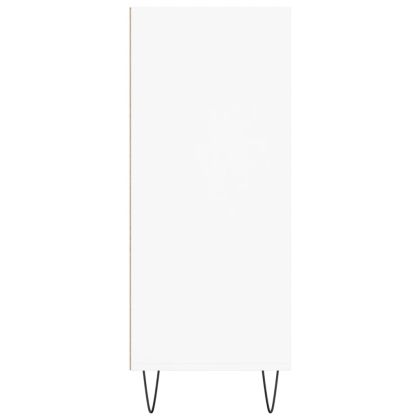 Висок шкаф, бял, 57x35x90 см, инженерно дърво