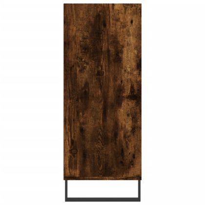 Висок шкаф, опушен дъб, 57x35x90 см, инженерно дърво