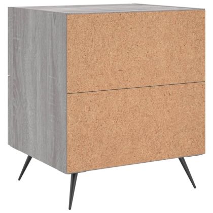 Нощни шкафчета 2 бр сив сонома 40x35x47,5 см инженерно дърво