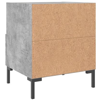 Нощни шкафчета 2 бр бетонно сиво 40x35x47,5 см инженерно дърво